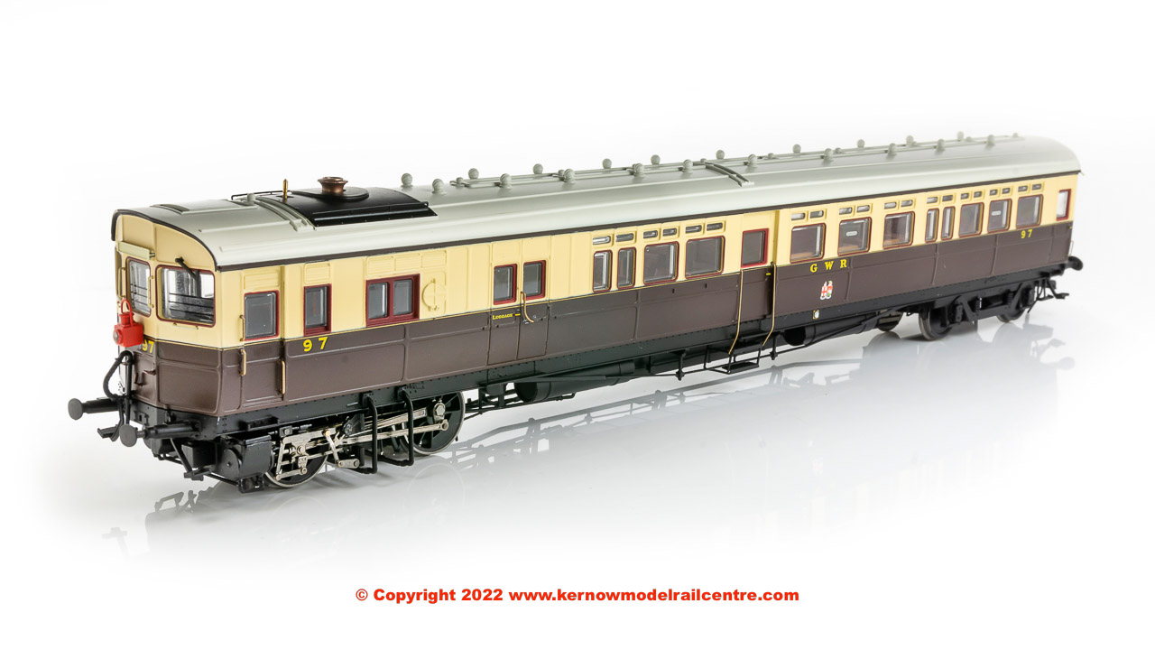 K2302SF GWR Steam Railmotor number 97 in GWR Chocolate and Cream livery - Era 2.